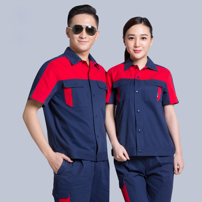 現(xiàn)貨工作服廠家純棉 夏季夾克男女款JL-QX023