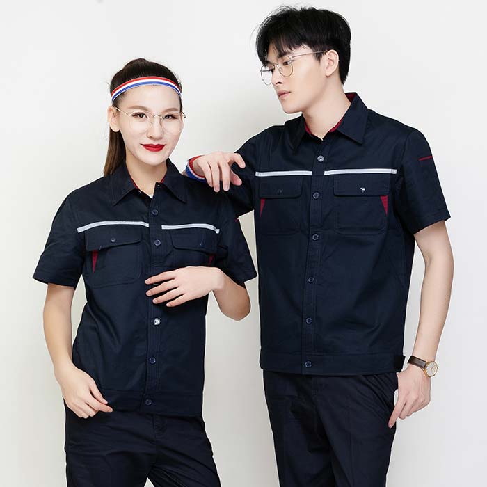 純棉工作服定做 夏裝長袖 JL-GC008